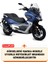 Reflektörlü Gri Dikişli Rks Blade 350 Pro Arka Çanta Uyumlu Branda Motosiket Brandası Motor Örtüsü Çadır Su Geçirmez Motosiklet Kılıfı Motor Brandası 2