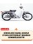 Reflektörlü Gri Dikişli Honda C70 Super Cub Pro Branda Motosiket Brandası Motor Örtüsü Çadır Su Geçirmez Motosiklet Kılıfı Motor Brandası 2