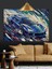 Yağmurda Hızlı Spor Araba Dekoratif Kanvas - Mdf Ahşap Tablo 5