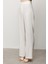 Kadın Bol Paça Cepsiz Pantolon 6504 Ekru 3