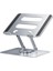 360 Derece Dönebilen Katlanabilir Isı Dağıtıcılı Alüminyum Alaşımlı Dizüstü Bilgisayar Standı Tablet Standı 3