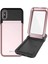 9008 Apple iPhone Xs 5.8 ile Uyumlu Kılıf, Mirror Bumper Case, Rose Gold 1