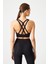 Siyah Destekli Sırt Detaylı Kaplı Spor Sütyeni 3