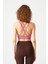 Gül Kurusu Destekli Sırt Detaylı Kaplı Spor Sütyeni Strappy Back 3