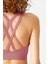 Gül Kurusu Destekli Sırt Detaylı Kaplı Spor Sütyeni Strappy Back 4