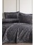 Burçak 3 Parça Çift Kişilik Pike Takımı 240X260 Antrasit 1