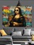 Grafiti Mona Lisa Dekoratif Kanvas - Mdf Ahşap Tablo 1