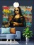 Grafiti Mona Lisa Dekoratif Kanvas - Mdf Ahşap Tablo 4
