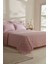 Amour Çift Kişilik %100 Pamuk Pembe Kalp Desenli Pike Takımı 4 Parça 200x220 cm 6