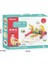 BIB6016-Piyanolu Bebek Yürüteci ve Tavşan Desenli Kırmızı Oyun Halısı 2 in 1 1