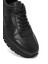 Erkek Siyah Bağcıklı Deri Casual Sneaker 25WFD677818 9