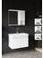 Deniz Banyo Dolabı Seti, 80 cm Beyaz,lavabo Dahil,lavabolu 1