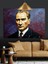 Mustafa Kemal Atatürk Portresi Dekoratif Kanvas - Mdf Ahşap Tablo 4