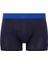 Erkek Saks-Lacivert-Baskılı 3 Lü Kutulu Boxer - Çoklu Renk - BCP1.80V50B4H-2XL 2