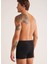 Erkek Boxer 1 Düğmeli %100 Pamuk 2&#039;LI Set Halinde Siyah - Siyah - Bcp1.adyrıhanqbox-Sı-S 3
