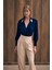 Aksesuar Detaylı Bodysuit Bluz - Lacivert 2