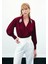 Aksesuar Detaylı Bodysuit Bluz - Bordo 3