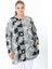 Yünlü Viskon Desenli Likralı Kadın Büyük Beden Tunik 1