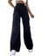 Siyah Wide Leg Etkili Fermuarlı Süper Yüksek Bel Jeans Salaş Kot Pantolon ( Solmaz Kumaş) 1