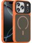 Apple iPhone 17 Pro Max Kılıf Mat Arka Yüzey Wireless Şarj Özellikli Redclick Flet M-Safe Kapak 4