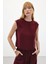 Kolsuz Salaş Bluz - Bordo 1