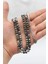 Doğal Gri Jasper Taşlı 99'lük Tesbih Metal Püsküllü 6mm Küre Kesim 902265 4