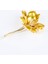 Altın Rengi Çiçek Figürlü Modern Broş 2