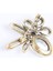 Gümüş Rengi Kelebek Formlu Taşlı Broş 2