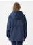 Lacivert Su Itici Özellikli Rüzgar Geçirmez Yağmurluk 6