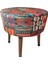 Puf Koltuk Bench Tabure – Anadolu Kilim Motif - Ahşap Ayaklı 1