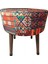 Puf Koltuk Bench Tabure – Anadolu Kilim Motif - Ahşap Ayaklı 4
