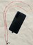 Tüm Kılıflara Uyumlu Pembe Boncuklu Boyun Telefon Askısı (GÖRSELDEKİ ŞEFFAF KELEBEK FİGÜRÜ ARTIK YOK,LÜTFEN BUNU BİLEREK SİPARİŞ VERİN.) 1