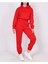 3 Iplik Crop Sweatshirt ve Pantolon Eşofman Takımı Normal ve Büyük Beden 1