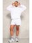 Kadın 3 Iplik Kumaş Şortlu Eşofman Takımı - Kapüşonlu Sweatshirt ve Şort 2