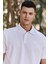 Beyaz Standart Kalıp Basic Polo Yaka Erkek T-Shirt - 87768 7