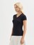 Kadın Regular Fıt Tişört-Siyah 3