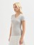 Kadın Regular Fıt Tişört-Gri 3