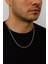 Gümüş Renk Oval Dikdörtgen Unisex Çelik Kolye - 3358 1