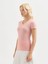 Kadın Regular Fıt Tişört-Pembe 2