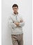 Yarı Fermuarlı Gri Basic Sweatshirt 0S10419-70074 2