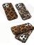 iphone Uyumlu Leopar Desenli Yumuşak Dokulu Telefon Kılıfı 1
