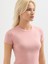 Kadın Regular Fıt Tişört-Pembe 4
