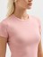 Kadın Regular Fıt Tişört-Pembe 5