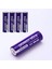 5 Adet 18650 Mor Renk Şarjlı Pil 3.7V 1500MAH Li-Ion Uzun Ömürlü Yüksek Kapasiteli Şarj Edilir Pil 1