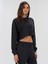 Cool Relax Wmn Antrasit Kadın Crop Sweatshirt 3