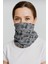 Unisex Gri Müzik Desenli Baf - Boyunluk, Buff, Bandana, Maske, Saç Bandı 1