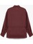 Beli Bağlama Detaylı Oversize Bordo Kadın Gömlek 6WAK60017PW 4