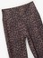Leopar Desenli Ispanyol Paça Spor Kahverengi Kadın Tayt 6WAK40020NK 3