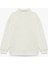 Nakışlı Yarım Fermuarlı Beyaz Erkek Çocuk Sweatshirt 6WKB10152TK 2