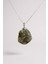 925 Ayar Gümüş Zincirli Epidot Kadın Kolye (Doğal Taş) 1